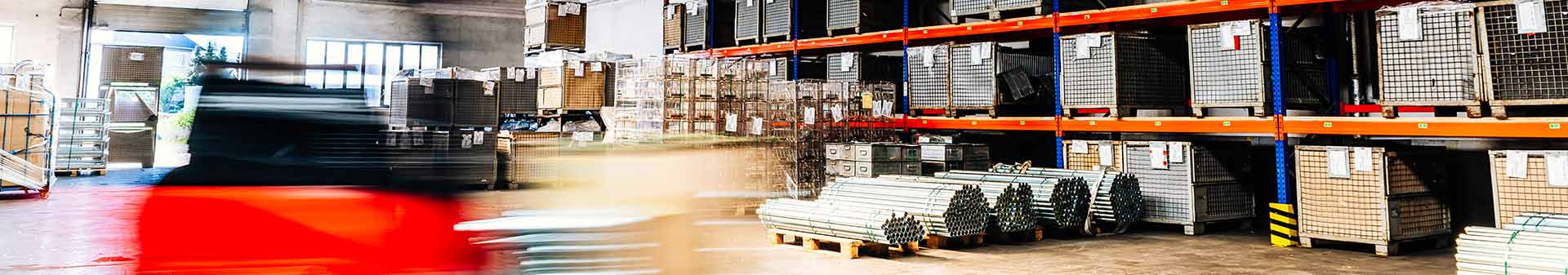 fork-lift truck in our warehouse